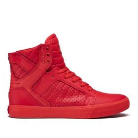 Mens Supra High Top Shoes SKYTOP Red | AU-99535